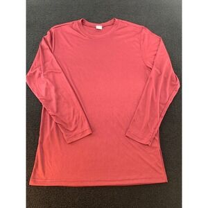 Sport-Tek Youth XL Long Sleeve Athletic T-Shirt Red Polyester Quick Dry